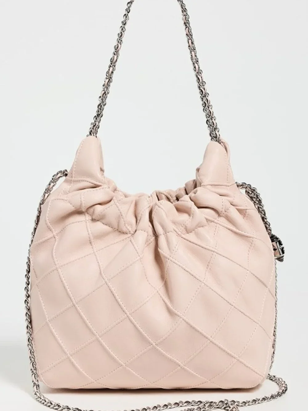 NWT Tory Burch Mini Fleming Hobo Crossbody Handbag Light Pink
